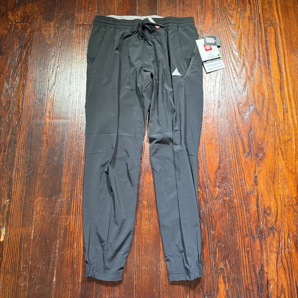 686 ATP Pants Mens M Black Everywhere Stretch Performance Tech Jogger NWT